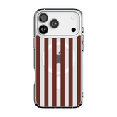 Sunday in Brooklyn | Burgundy Stripes Case