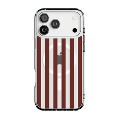 Sunday in Brooklyn | Burgundy Stripes Case
