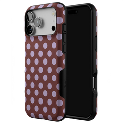 Spotted in SoHo | Burgundy Polka Dot Case