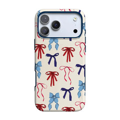 American Girlie | Red White & Blue Bows Case
