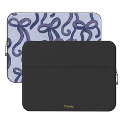 Love Me Knot | Blue Bow Laptop Case