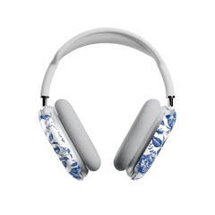 Rose to Fame | Blue & White Rose Floral AirPods Max Case