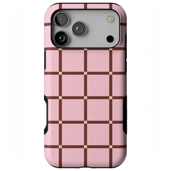 Uptown Gridlock | Pink Checkerboard Case