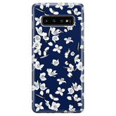 Floral Forest | Navy Cherry Blossom Floral Samsung Case