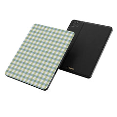 Pastel Picnic | Blue & Green Gingham iPad Case