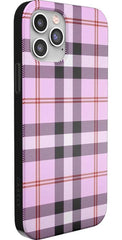 As if! | Light Purple Plaid Case