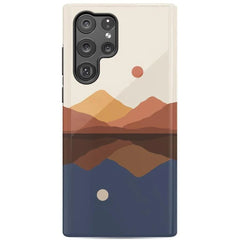 Opposites Attract | Day & Night Colorblock Mountains Samsung Case