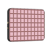 Uptown Gridlock | Pink Checkerboard Laptop Case