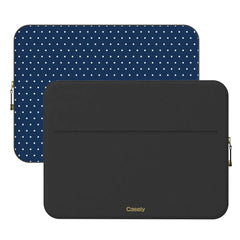 On the Dot | Navy Polka Dot Laptop Case