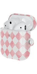 Queen of Diamonds | Pink Watercolor AirPods Case