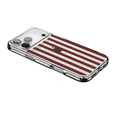 Sunday in Brooklyn | Burgundy Stripes Case
