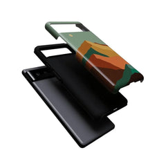 Endless Peaks | Colorblock Mountain Google Pixel Case