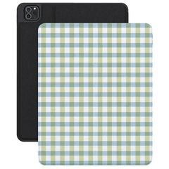 Pastel Picnic | Blue & Green Gingham iPad Case