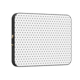 On the Dot | Black Polka Dot Laptop Case