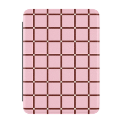 Uptown Gridlock | Pink Checkerboard Kindle Case