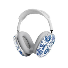Rose to Fame | Blue & White Rose Floral AirPods Max Case
