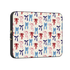 American Girlie | Red White & Blue Bows Laptop Case