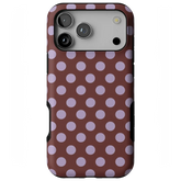Spotted in SoHo | Burgundy Polka Dot Case