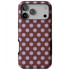 Spotted in SoHo | Burgundy Polka Dot Case