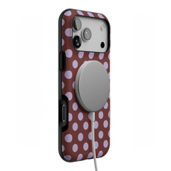 Spotted in SoHo | Burgundy Polka Dot Case