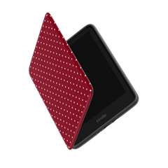 On the Dot | Maroon Polka Dot Kindle Case