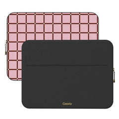 Uptown Gridlock | Pink Checkerboard Laptop Case