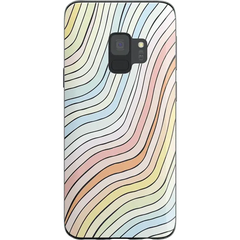 Ride The Wave | Pastel Rainbow Lined Samsung Case