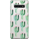 Cactus Patterned Clear Floral Samsung Case