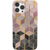 Stepping Up | Geo Rose Gold Marble Case