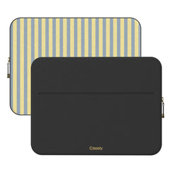 Coastline Stripes | Blue & Yellow Laptop Case