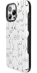 I'm With Her | Black & White Boobs Case