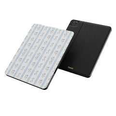 Cottage Stripe | Blue Floral iPad Case