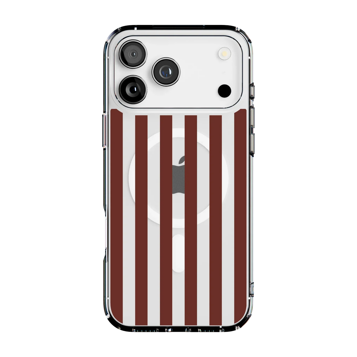 Sunday in Brooklyn | Burgundy Stripes Case