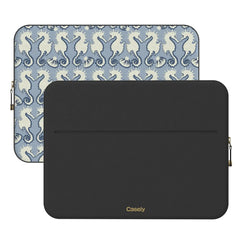 Seahorse Drift | Coastal Blues Laptop Case