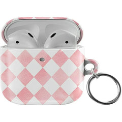 Queen of Diamonds | Pink Watercolor AirPods Case