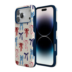 American Girlie | Red White & Blue Bows Case