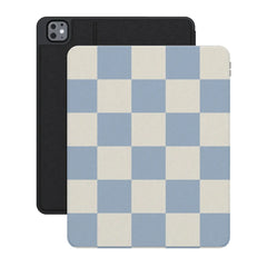 Fit Check | Light Blue Checkerboard iPad Case