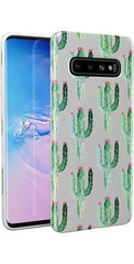 Cactus Patterned Clear Floral Samsung Case