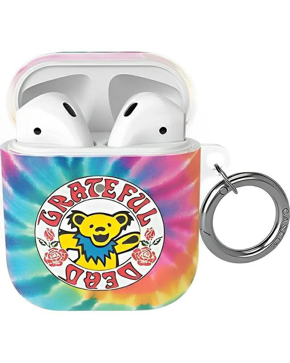 On Tour | Grateful Dead Tie Dye Sticker AirPods Case