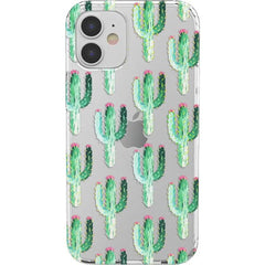 Lookin' Sharp | Cactus Patterned Clear Floral Case
