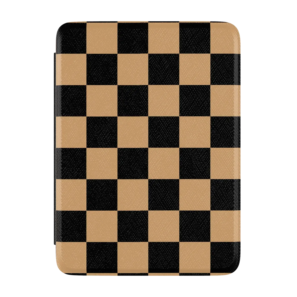 Fit Check | Black & Brown Checkerboard Kindle Case