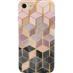 Stepping Up | Geo Rose Gold Marble Case