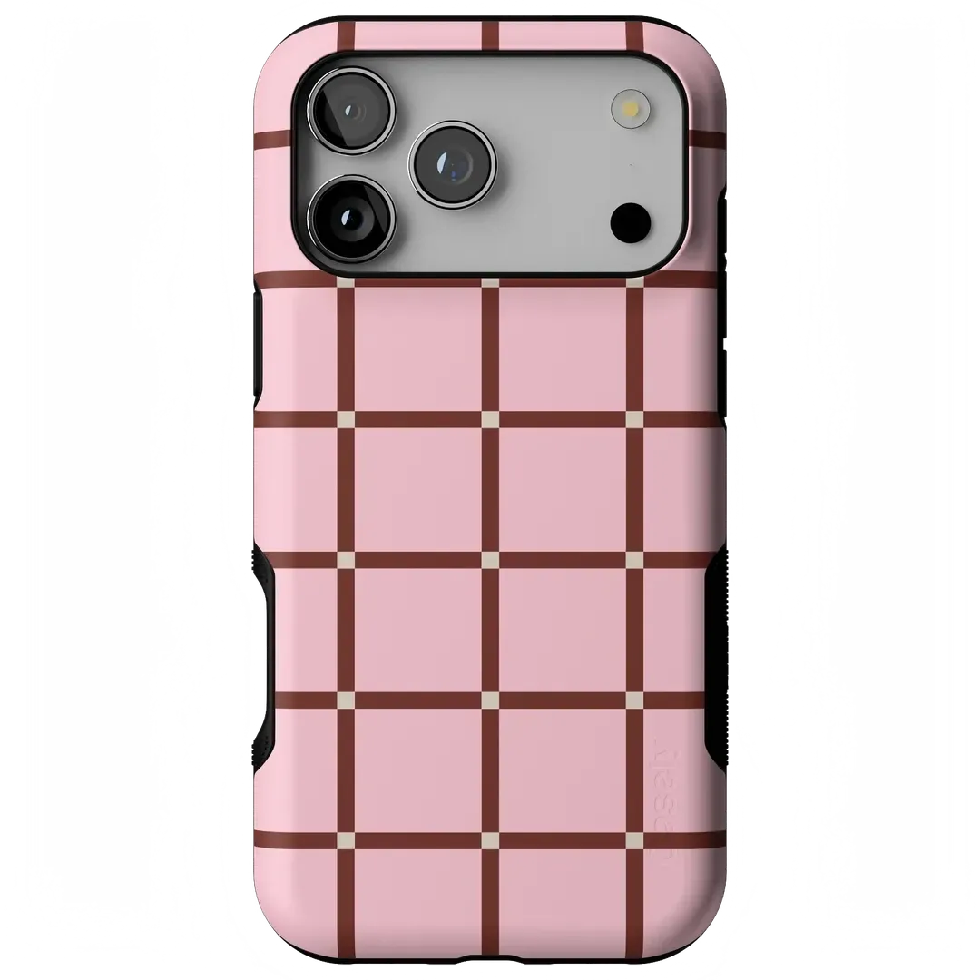 Uptown Gridlock | Pink Checkerboard Case