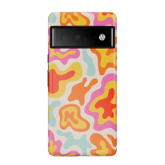 Tropical Color Splash | Abstract Retro Google Pixel Case