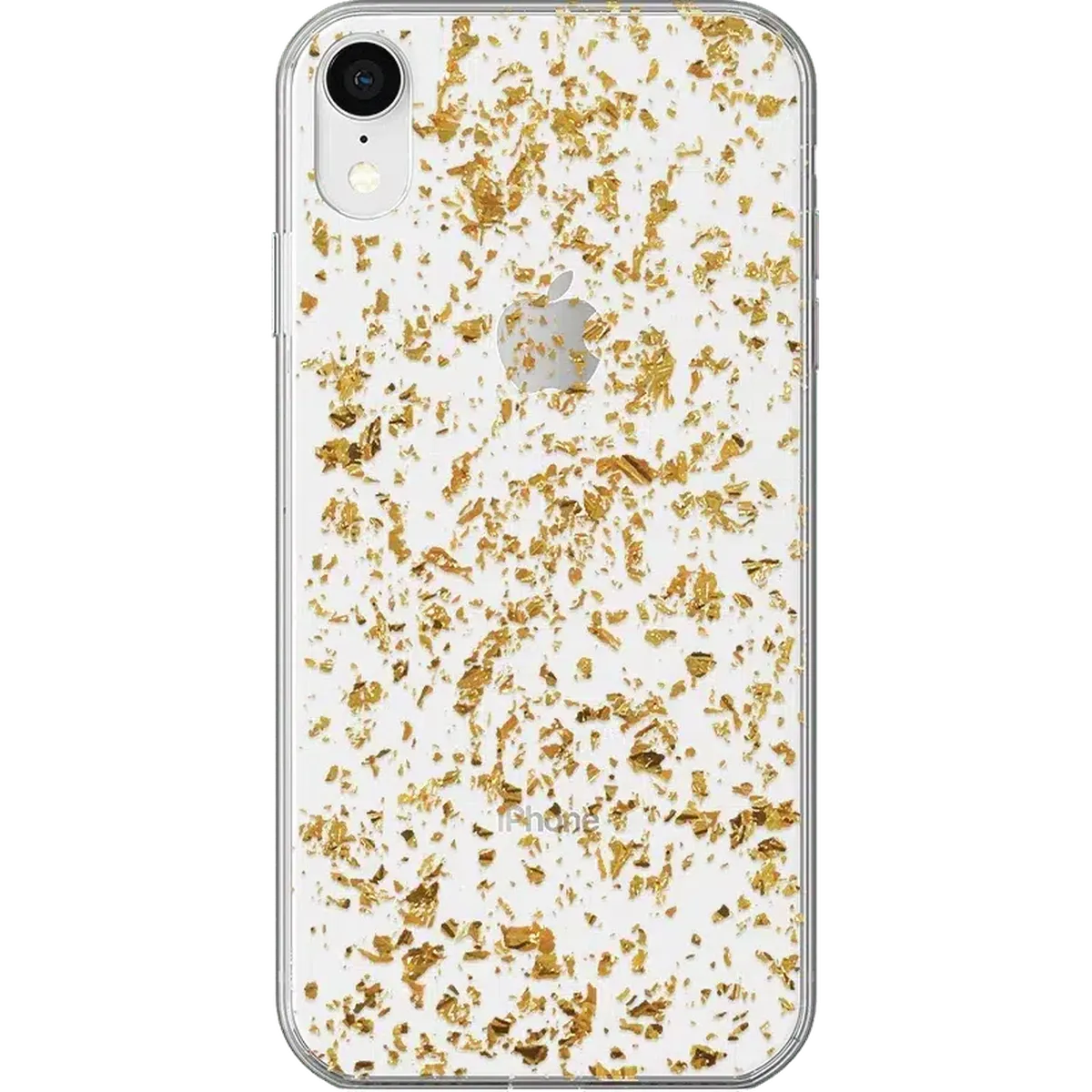 Morning Sparkle | Rose and Gold Flaked Clear Case
