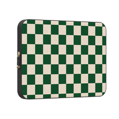 Fit Check | Green Checkerboard Laptop Case