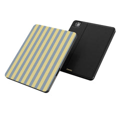 Coastline Stripes | Blue & Yellow iPad Case
