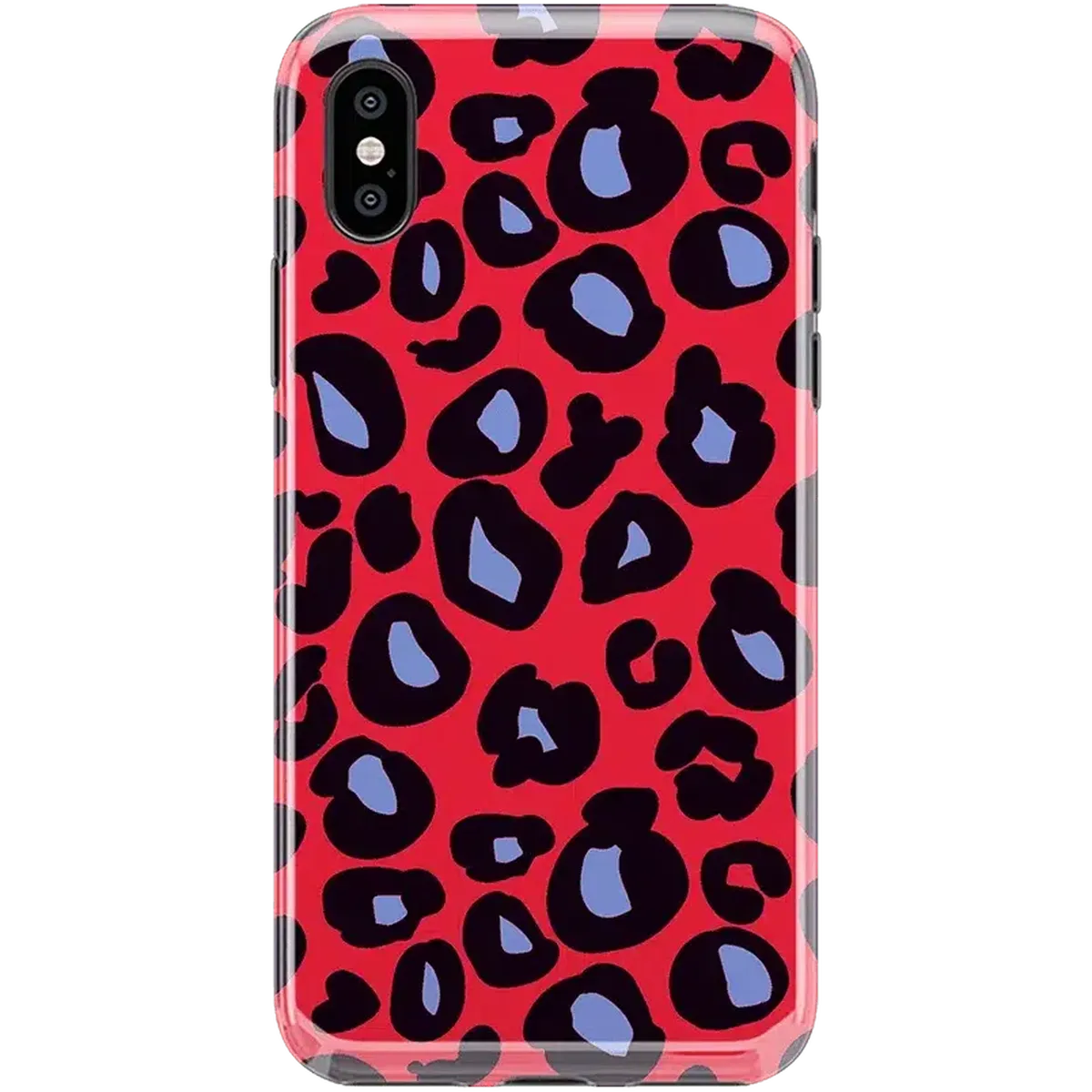 Into the Wild | Red & Blue Leopard Print Case