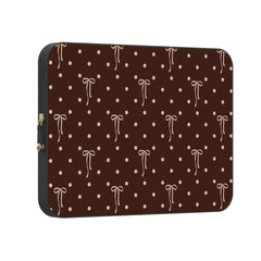 Teddy Bows | Brown Polka Dot Laptop Case
