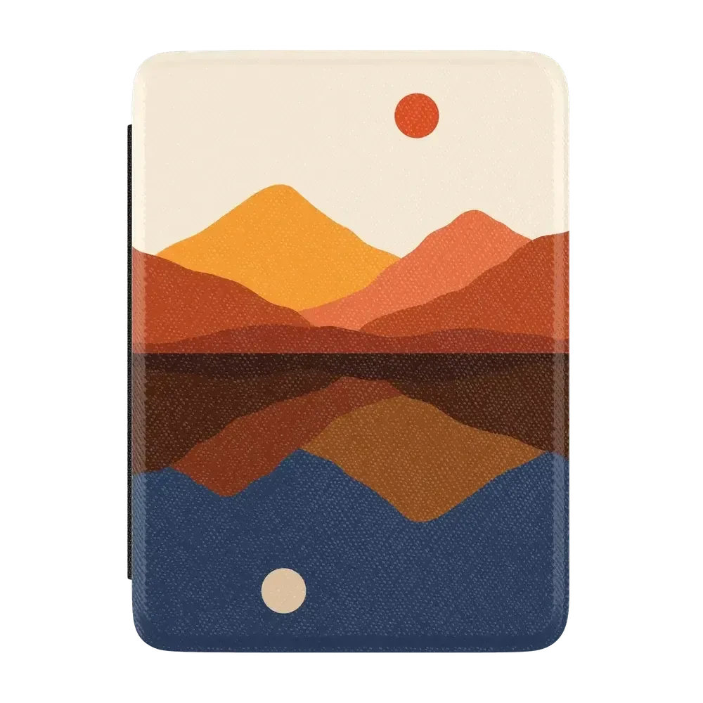Opposites Attract | Day & Night Colorblock Mountains Kindle Case